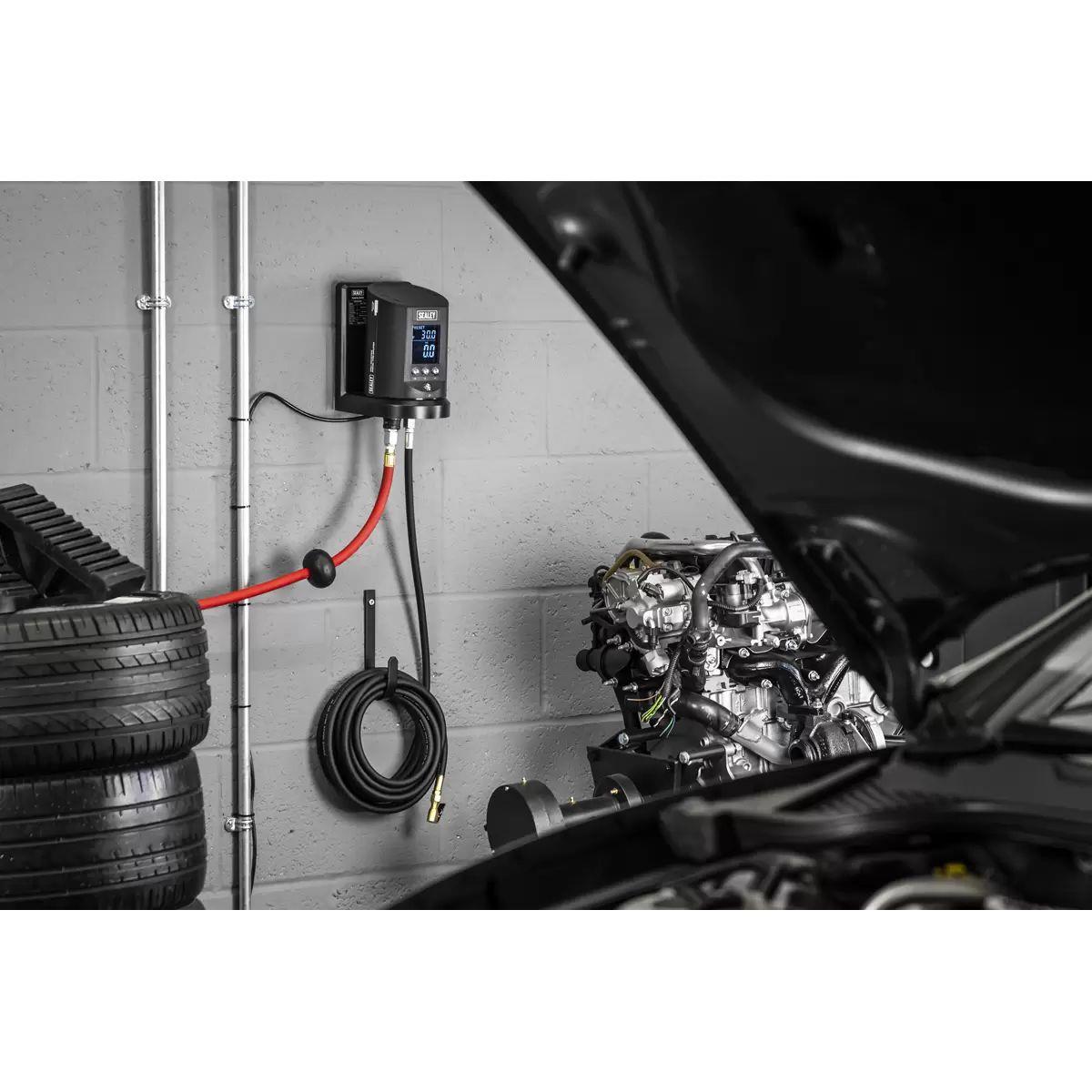 Sealey SA450 Wall Mounting Tyre Inflator Digital 230V/10W