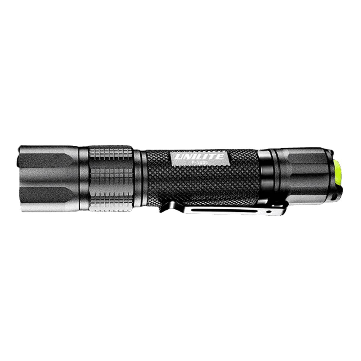 Unilite Dual Power Rechargeable Aluminium LED Flashlight F-1400