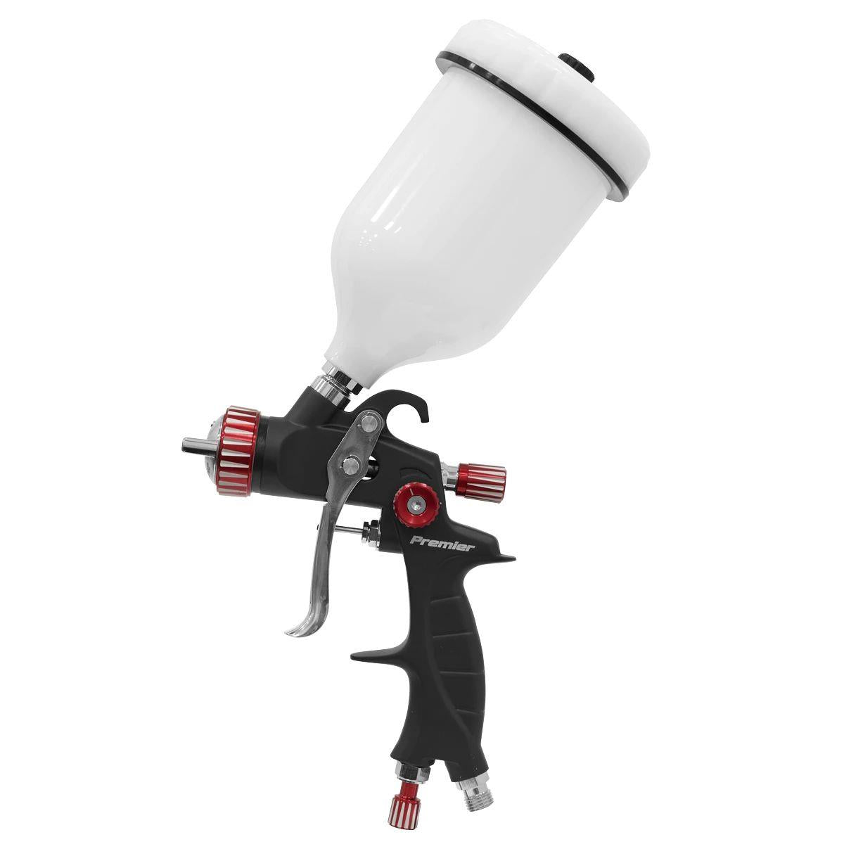 Sealey HVLP01 Premier Professional HVLP Gravity Feed Spray Gun 1.3mm Set-Up
