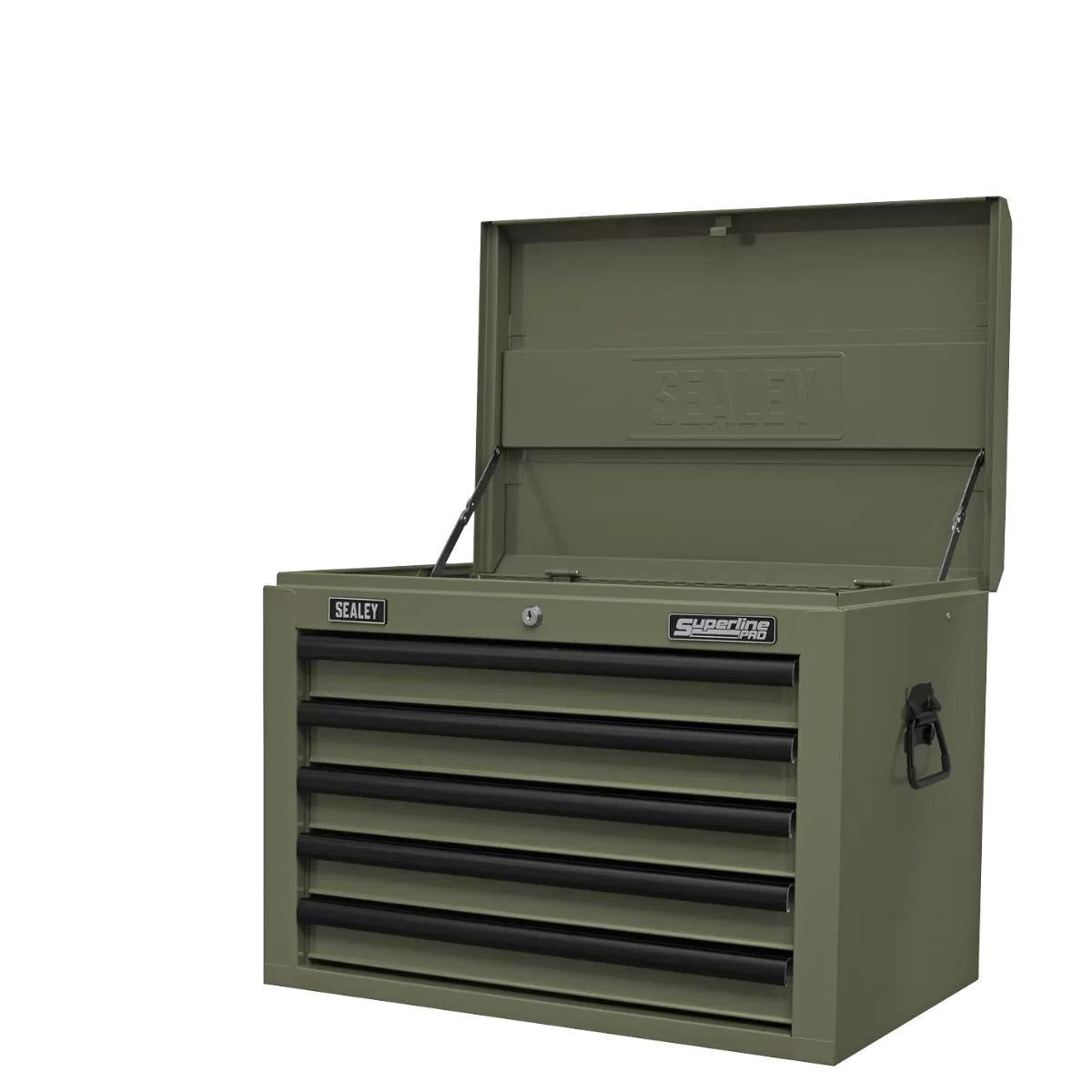 Sealey AP26059TK Superline PRO Heavy-Duty Topchest 5 Drawer Khaki