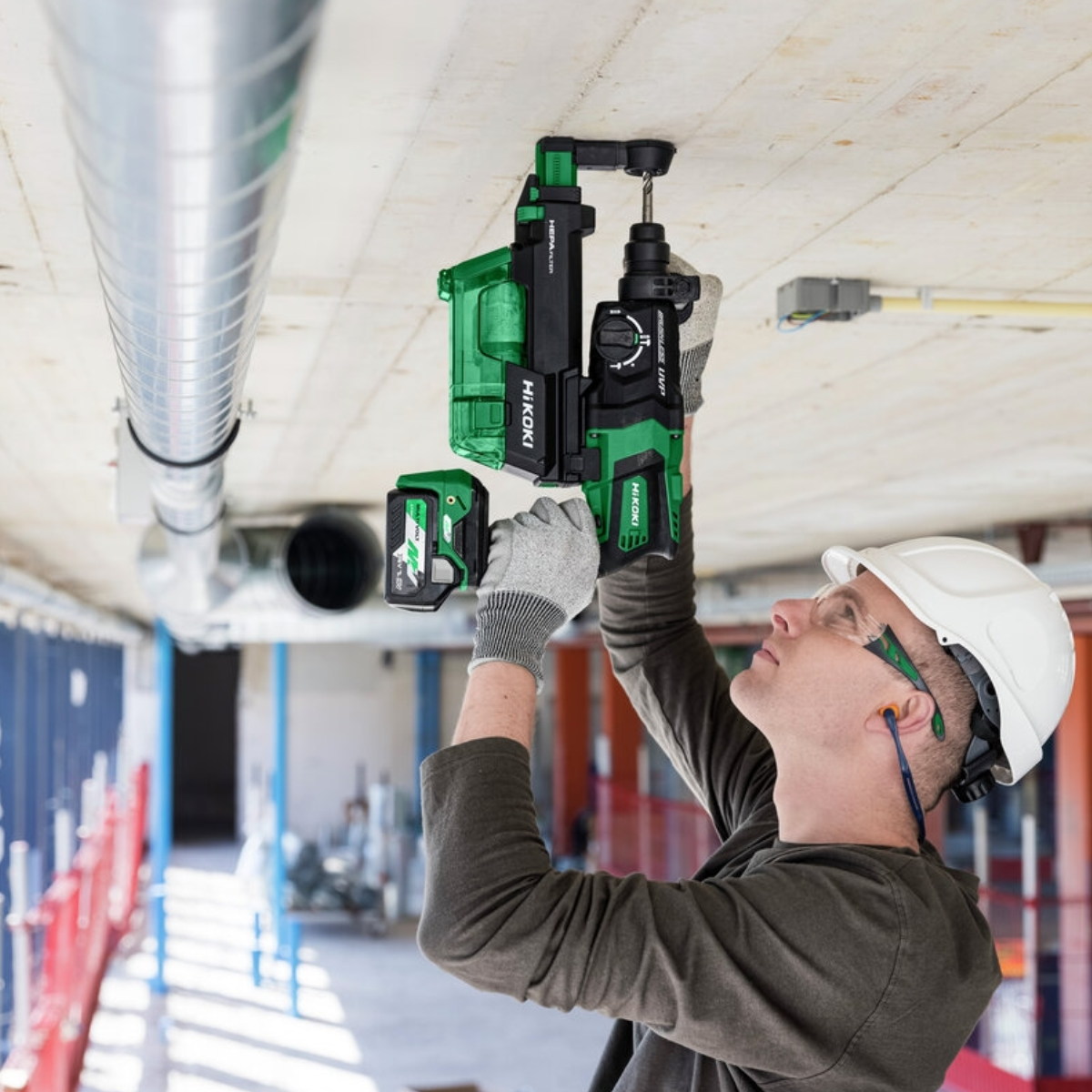 HiKOKI DH36DPEJ3Z 36V Brushless 3-Mode SDS+ Rotary Hammer Drill With 1 x 4.0Ah Battery Charger & Case