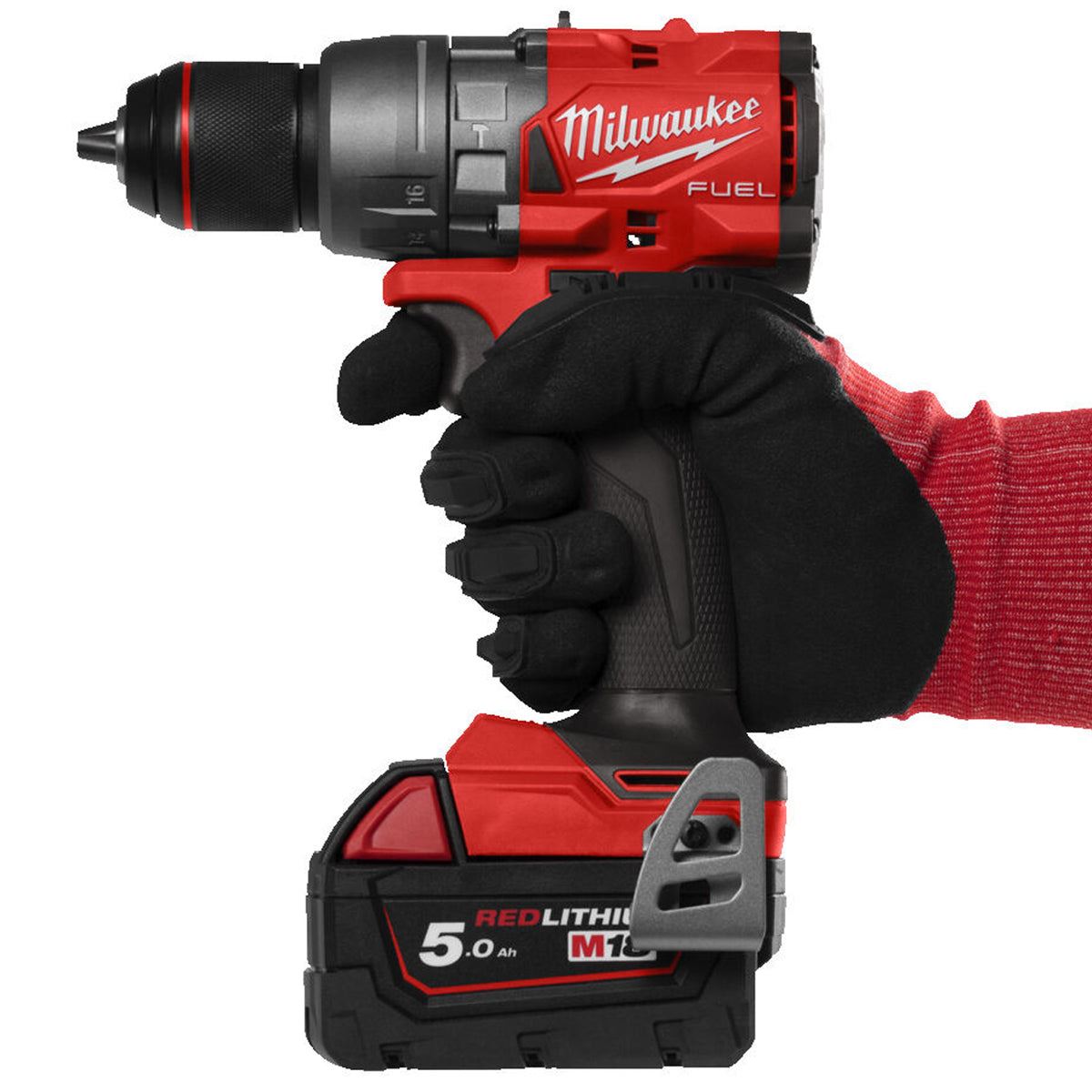 Milwaukee M18FPD3-0X 18V Fuel Brushless Combi Drill with 1 x 5.0Ah Battery Charger & Case