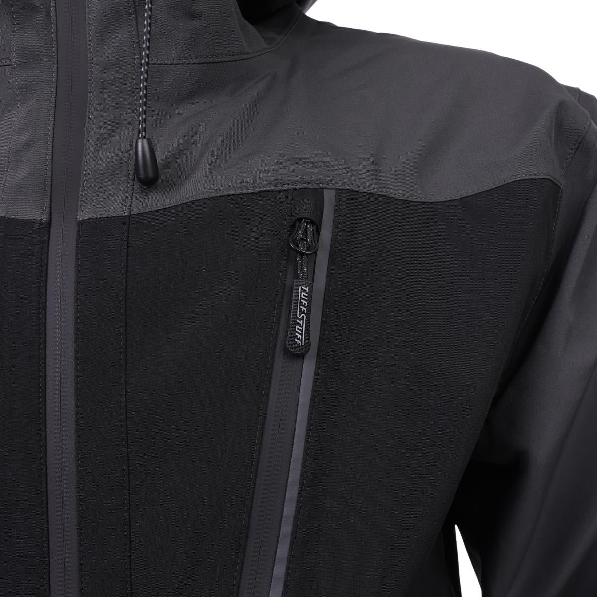 TuffStuff 247 ProShell Waterproof Hooded Jacket Black - Size M