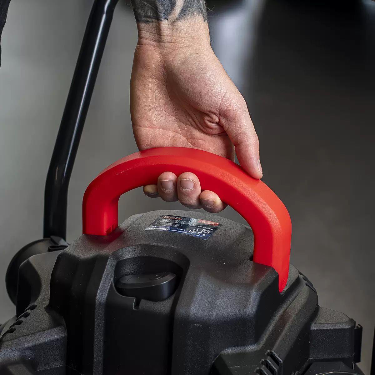 Sealey PC300SD 30L Vacuum Cleaner Wet & Dry with Stainless Steel Drum & Detachable Leaf Blower 1200W/230V