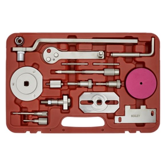 Sealey VSE5036 Diesel Engine Timing Tool Kit for Fiat, Ford, Iveco - Belt/Chain Drive