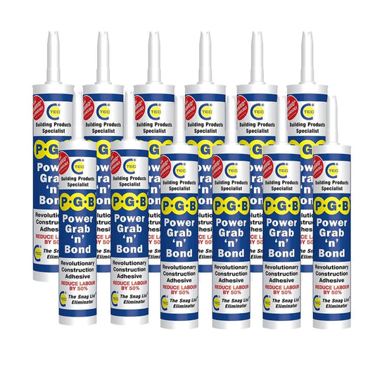 C-TEC PGB 290ml Power Grab ‘n’ Bond High Strength Grab Adhesive Pack of 12