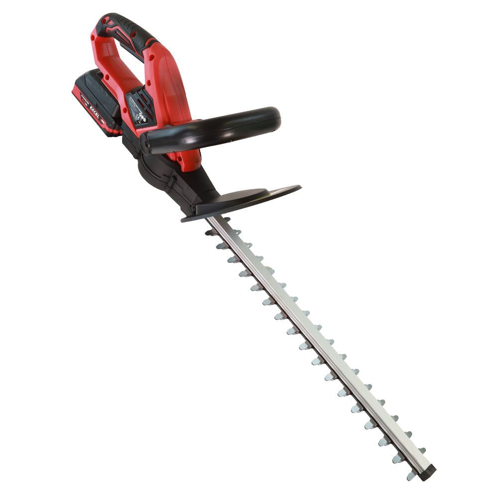 Excel 18V 410mm Hedge Trimmer Cutter with 2 x 4.0Ah Battery & Dual Port Fast Charger