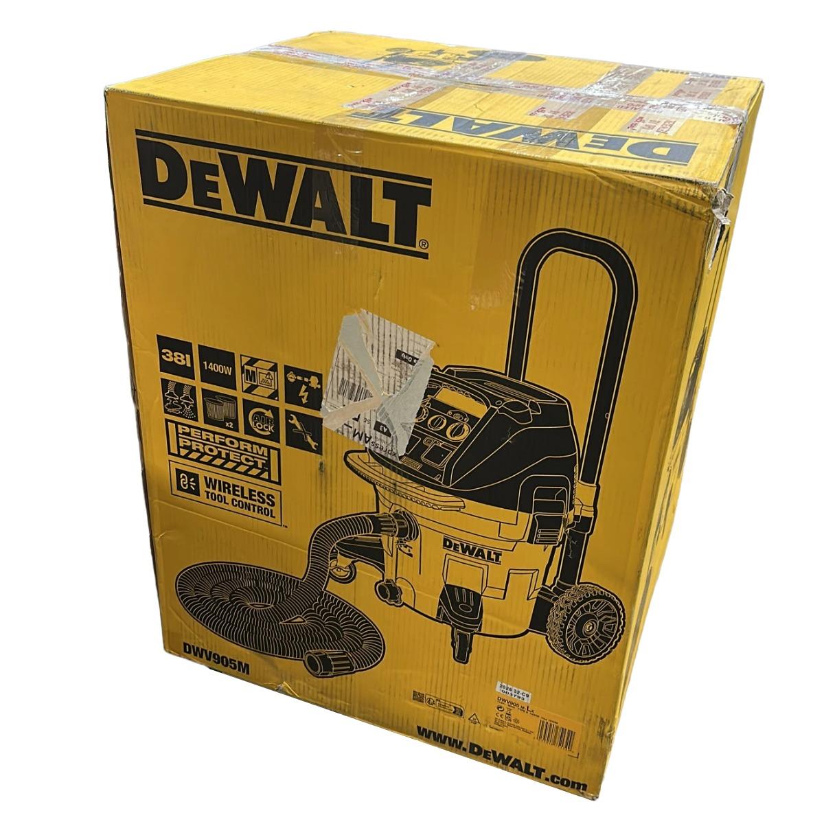 Dewalt DWV905M-LX M-Class Construction Dust Extractor 38 litre 1400W/110V High-Power Industrial Vacuum Item Condition Box Opened Never Used