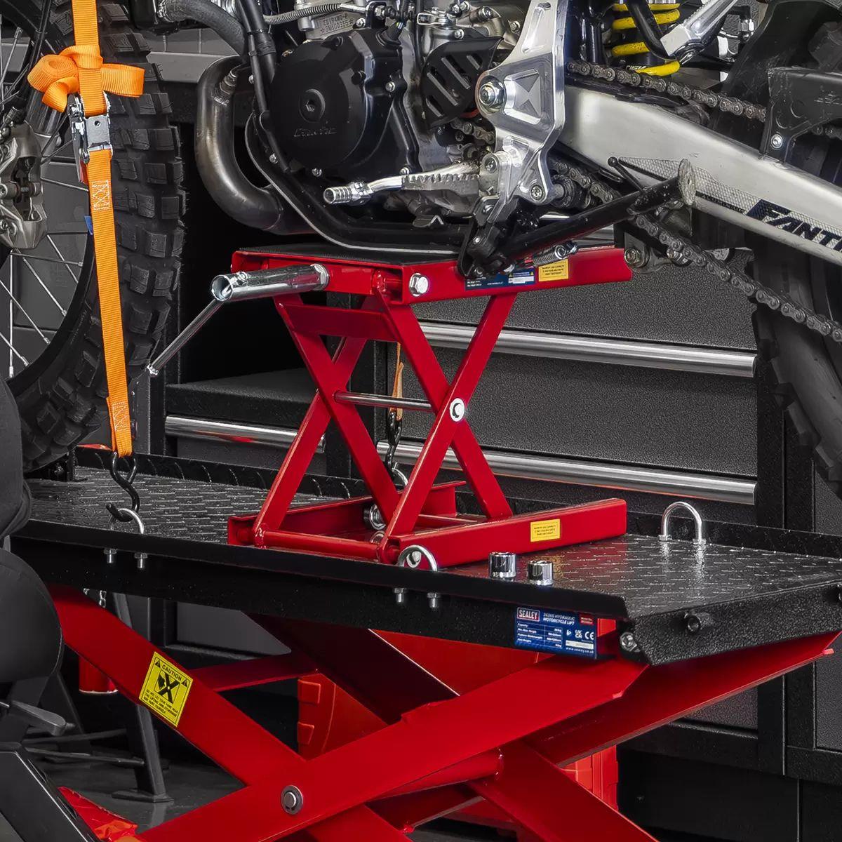 Sealey MC5908 Motorcycle Scissor Stand 450kg Capacity