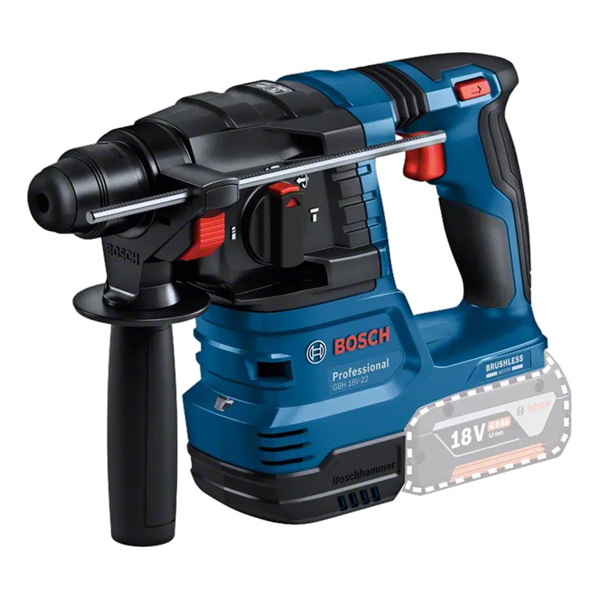 Bosch GBH 18V-22 18V Brushless SDS-Plus Rotary Hammer Drill Body Only 0611924000