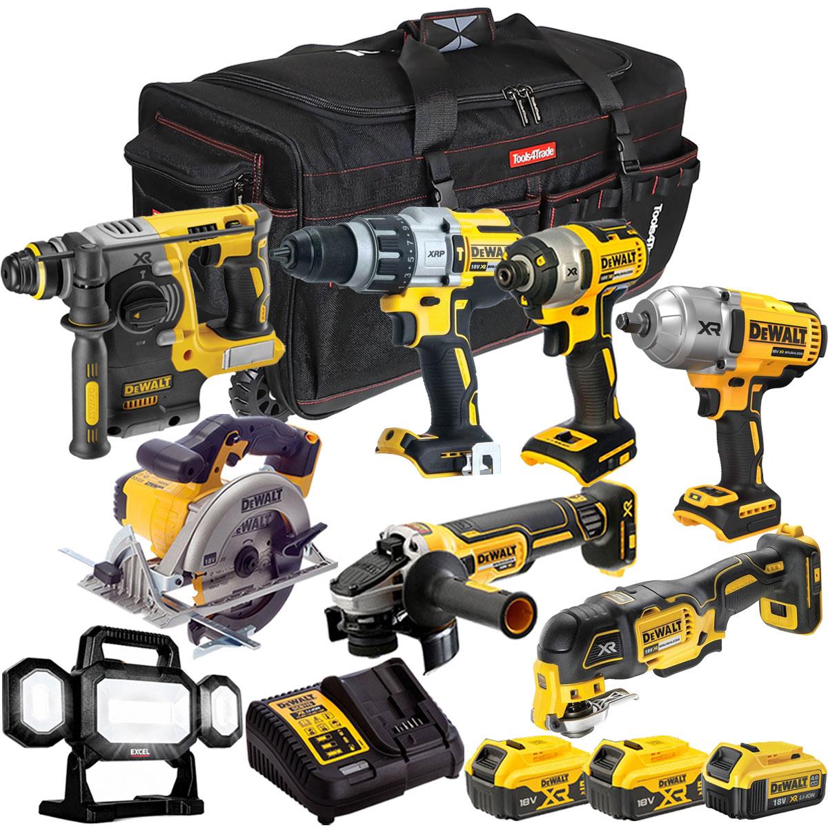 Dewalt 18V 8 Piece Combo Kit with 3 x Batteries & Charger T4TKIT-2105