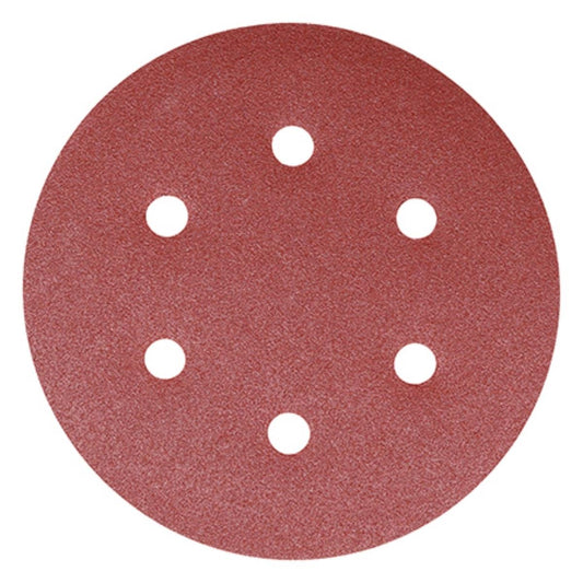 Timco 150mm Hook & Loop Random Orbital Sanding Discs 120 Grit Pack of 5 - 231144