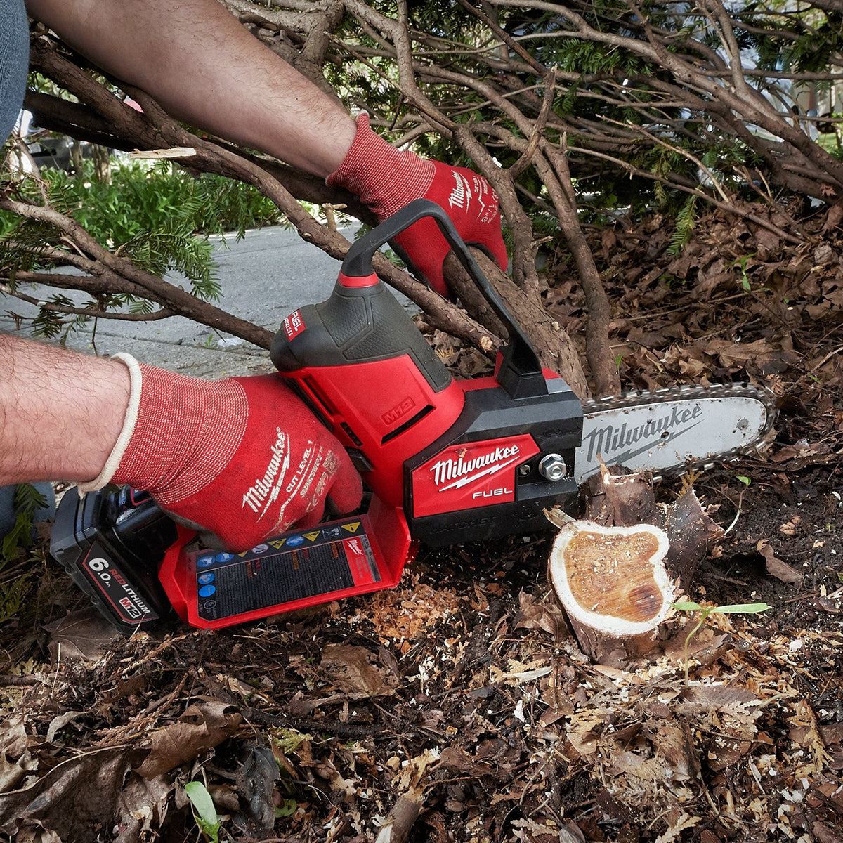 Milwaukee M12FHS-602X M12 Fuel 12V Brushless Hatchet Pruning Saw with 2 x 6.0Ah Batteries & Charger in Case 4933472213