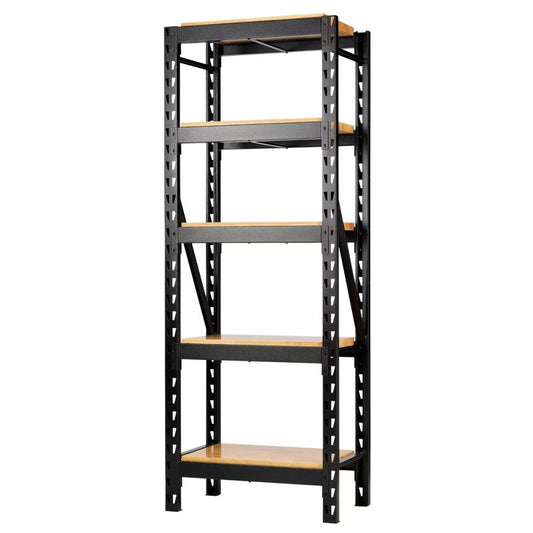 Draper MS400-27-22PC W BUNKER Modular 5 Tier Racking with Hardwood Shelving 750mm 32446