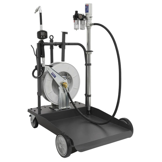 Sealey AK4562D Oil Dispensing System Air Operated with 10mtr Retractable Hose Reel