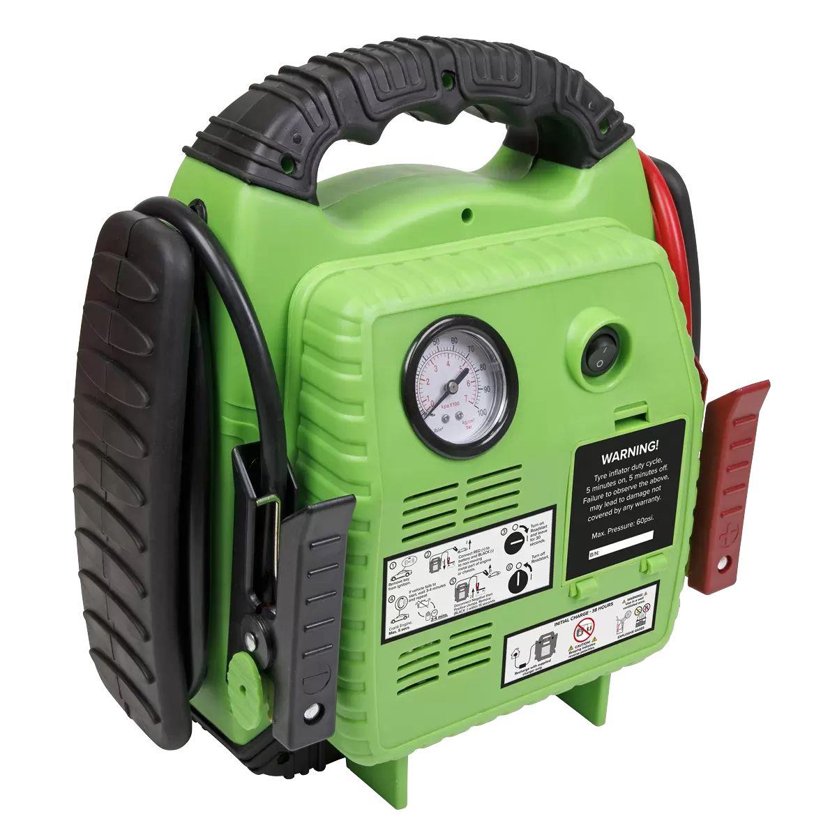 Sealey RS1322HV 12V Emergency Jump Starter with Air Compressor