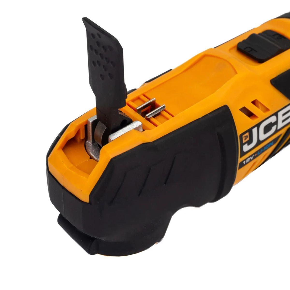 JCB 21-18TPKMT-5 18V Brushless Combi Drill, Impact Driver & Multi Tool Kit with 2 x 5.0ah Batteries, Charger & Bag