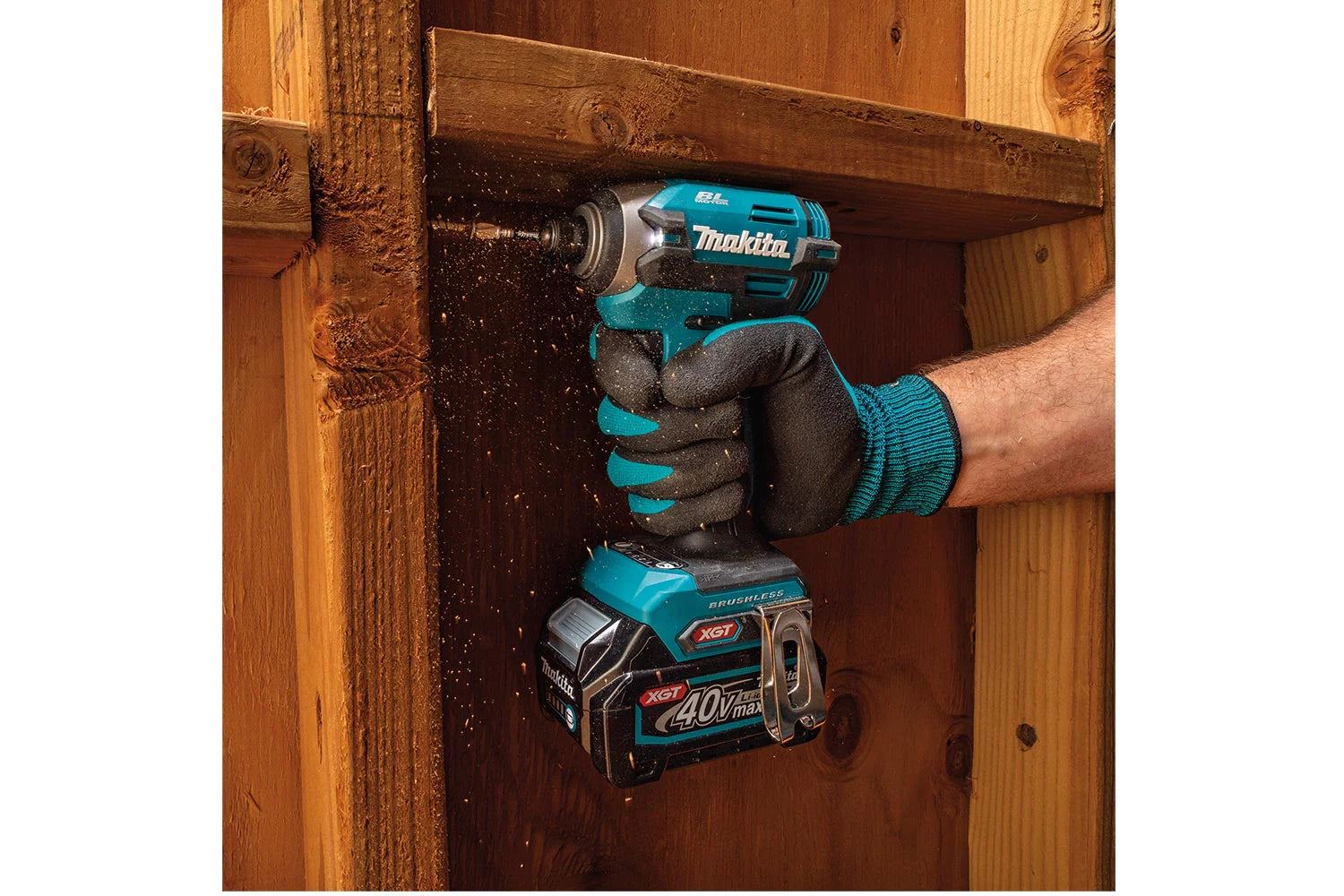 Makita TD003GZ 40V Brushless Impact Driver with 2 x 2.5Ah Battery & Charger