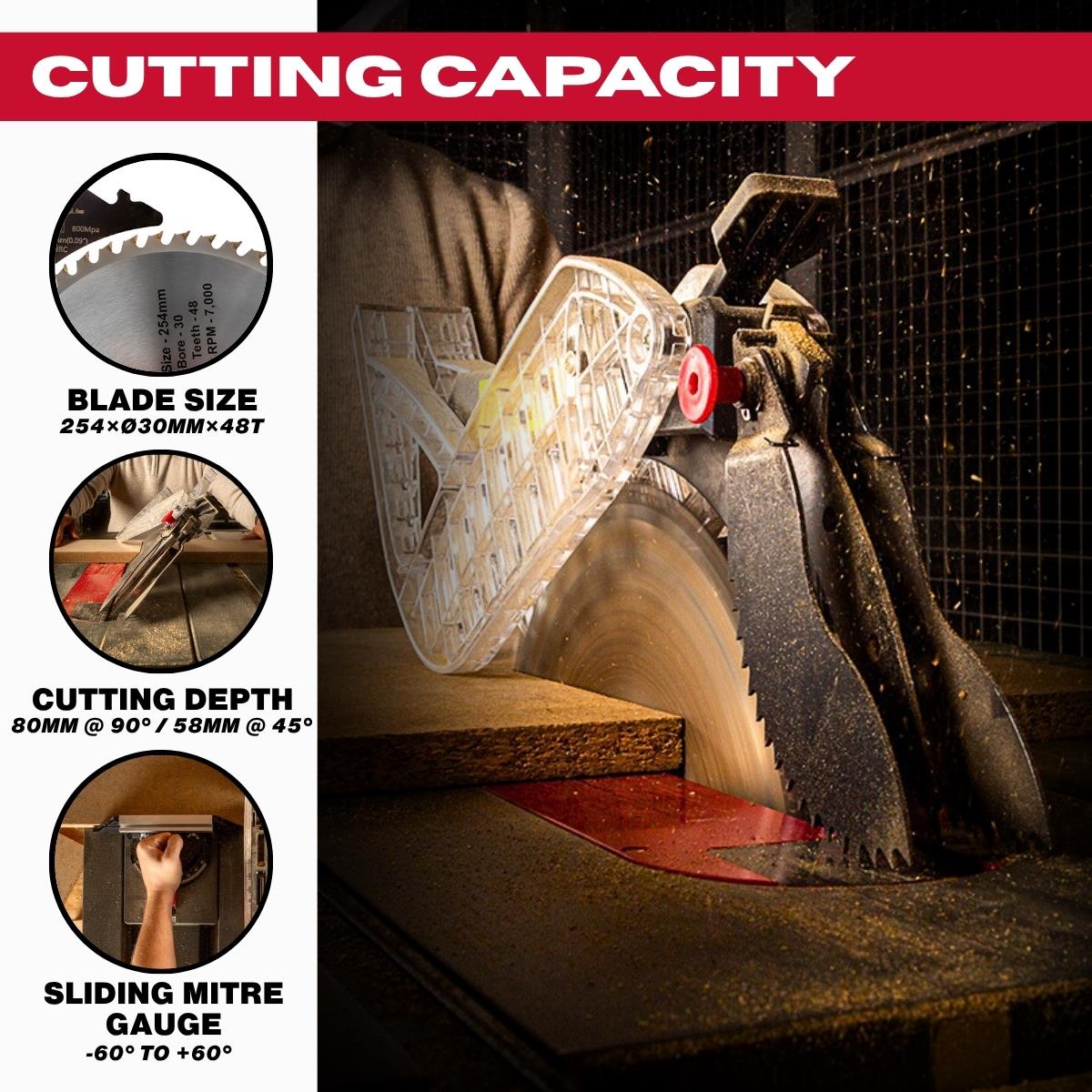 Excel 254mm Extendable Table Saw 240V/1800W