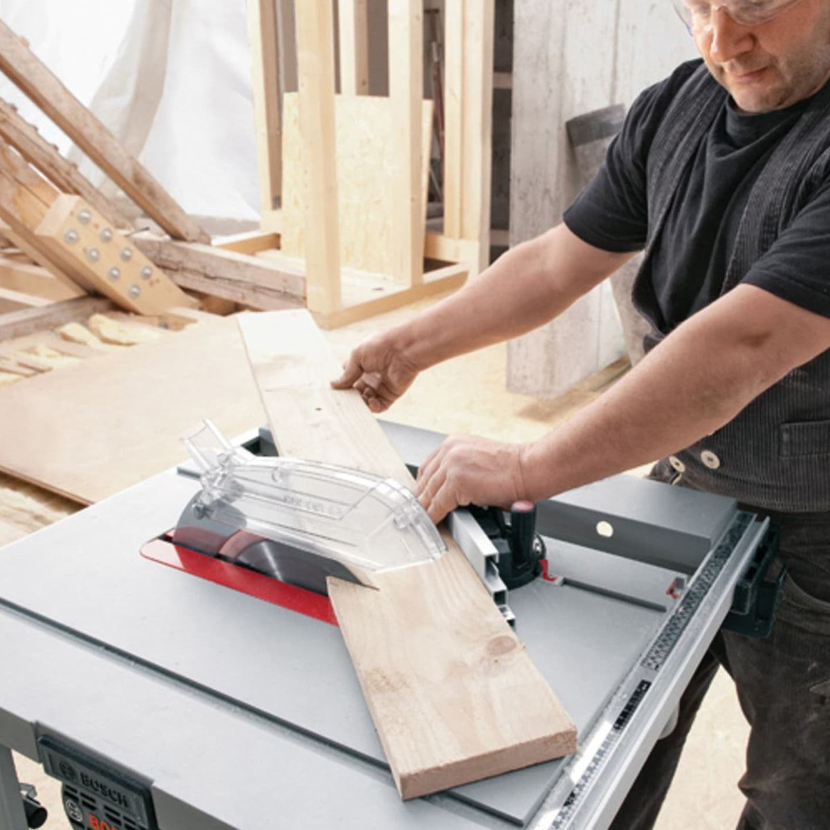 Bosch GTS 10 J Professional Table Saw 240V/1800W Compact Design with Precision Cutting 0601B30570