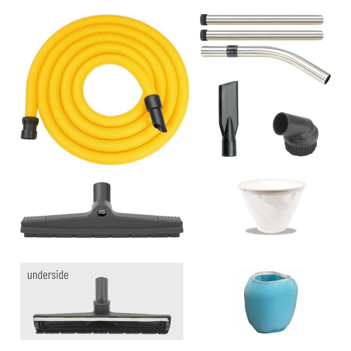 V-TUF 80L Wet & Dry Twin Motor Industrial Vacuum Cleaner Mammoth 110V Power Stainless Steel