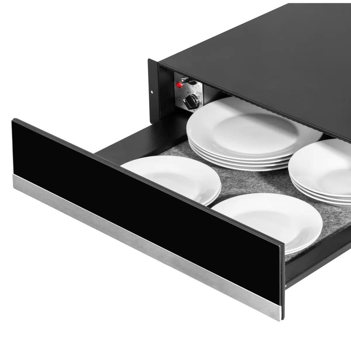 Sealey DH202 Baridi Integrated Warming Drawer 60cm Black Stainless Steel 230V