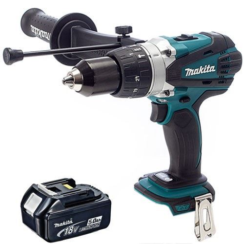 Makita DHP458Z 18V LXT Compact Combi Drill With 1 x 5.0Ah Battery