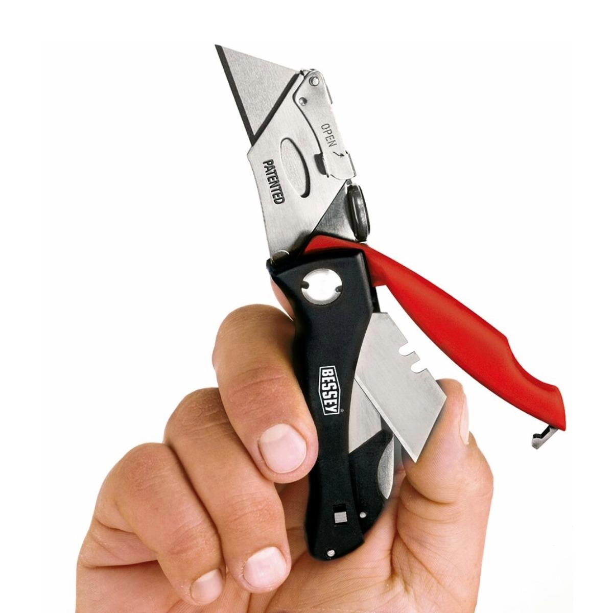 Bessey DBKPH-EU Folding Utility Knife with ABS Handle