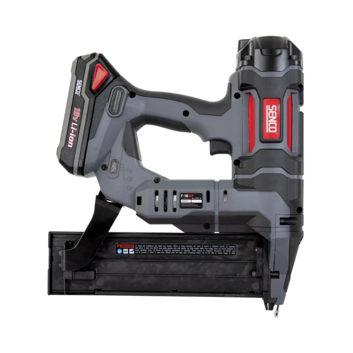 Senco 10N2501N F-16XP Fusion 18V 16G Finish Nailer with 2 x 2.0Ah Battery, Charger & Case