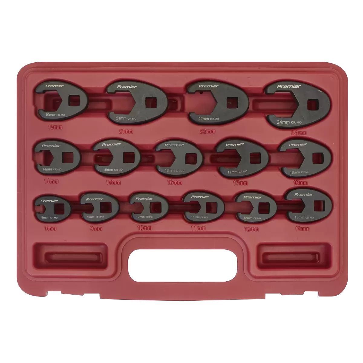Sealey AK5983 Crow's Foot Spanner Set 15pc 3/8