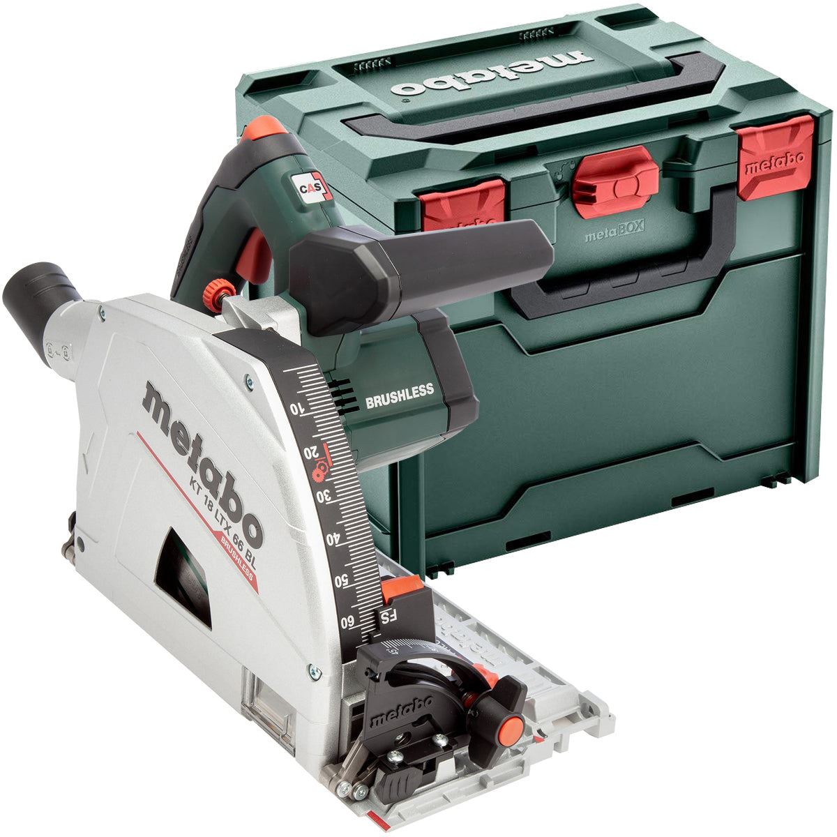 Metabo KT 18 LTX 66 BL 18V Brushless Plunge Saw with 1600mm Guide Rail Kit