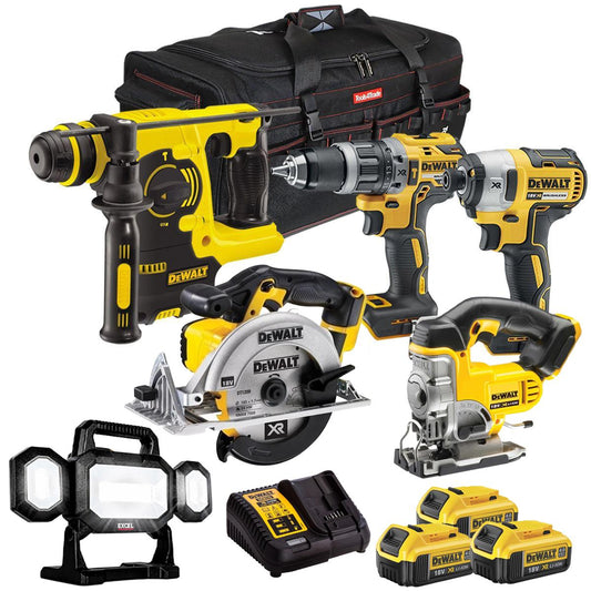 Dewalt DCK699M3TB 18V 6 Piece Combo Kit with 3 x 4.0Ah Battery & Charger
