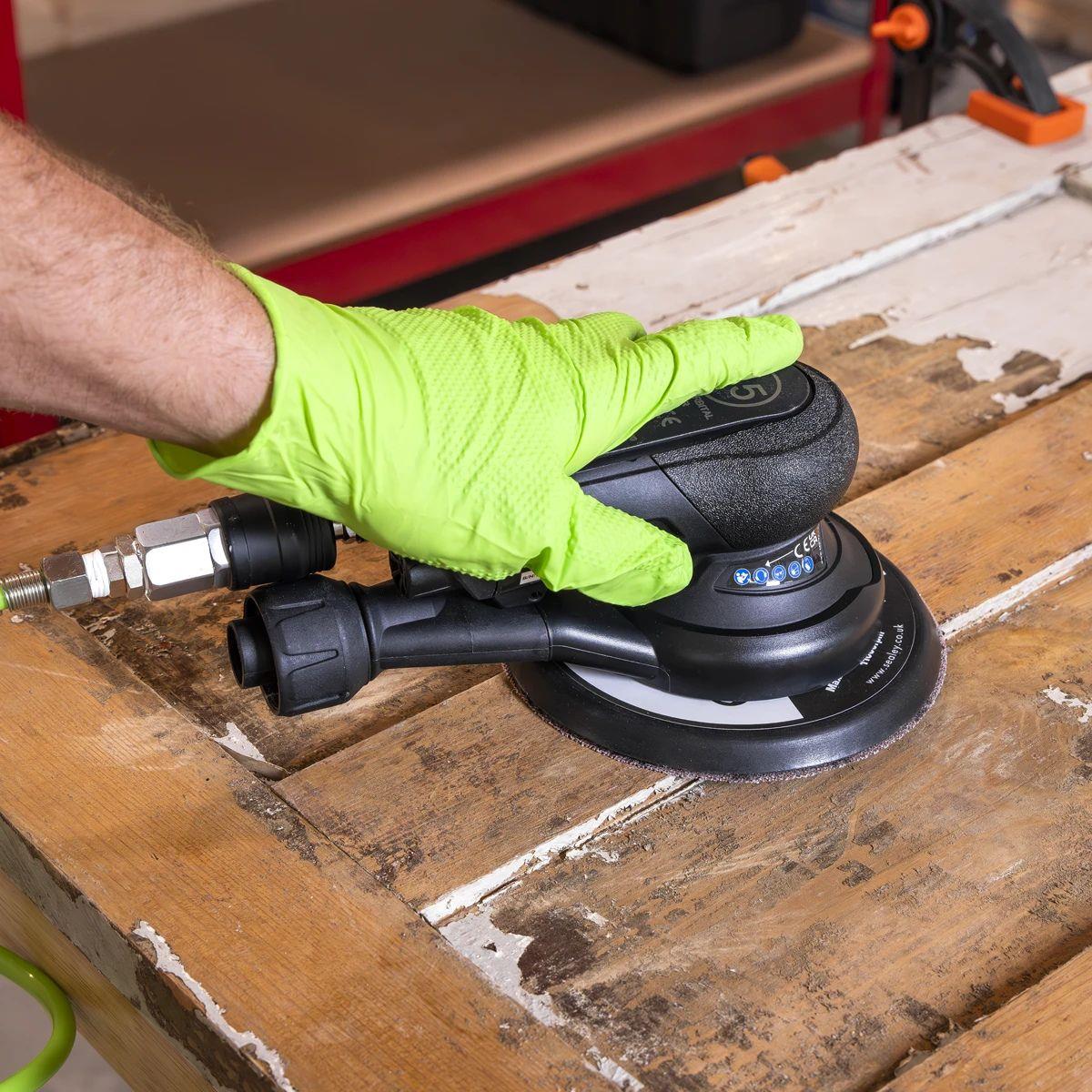 Sealey SA801 Air Palm Orbital Sander 150mm Dust-Free