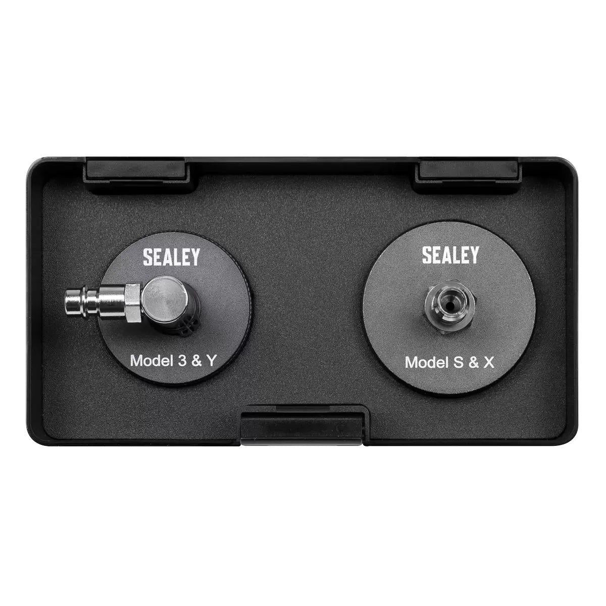Sealey VS0204T Brake Pressure Bleeder Cap Set for Tesla