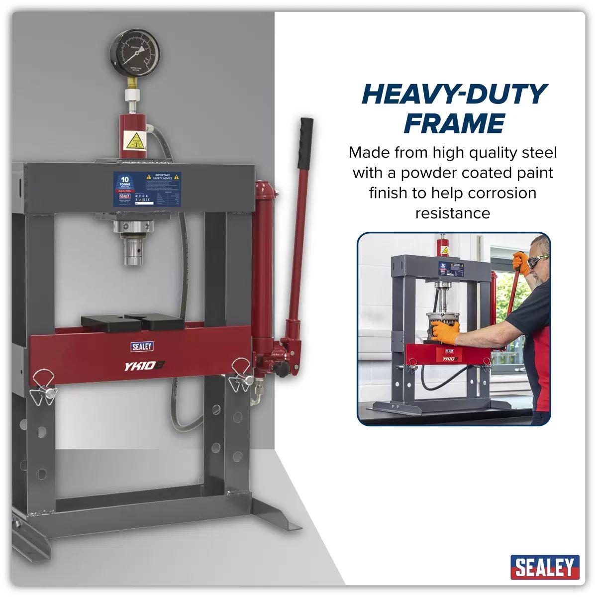 Sealey YK10B Hydraulic Bench Type Press 10 Tonne