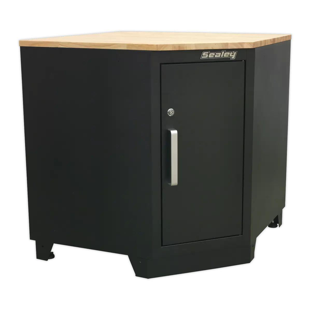 Sealey APMS18 Premier Hardwood Corner Worktop 930 x 930 x 25mm