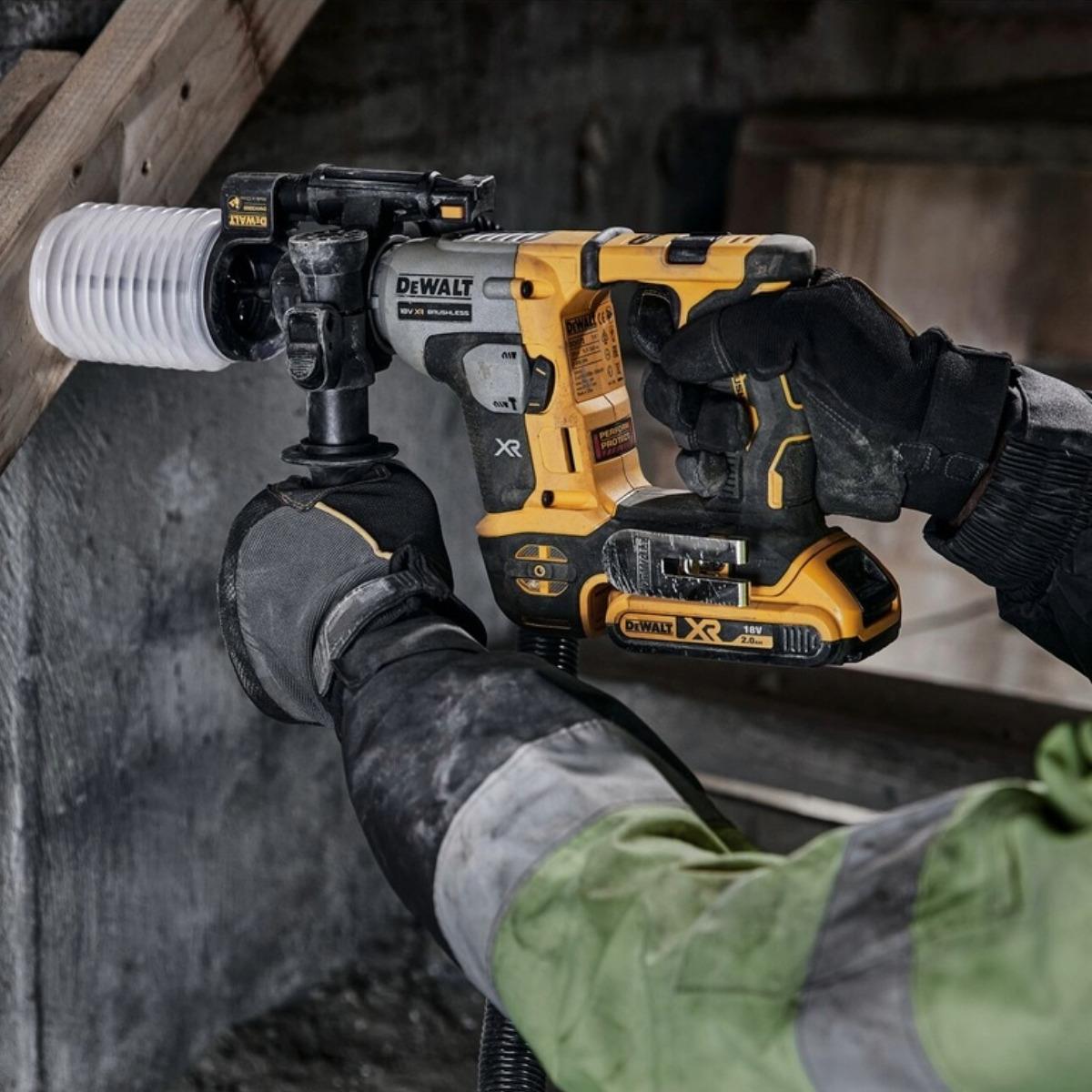Dewalt DCH172D2-GB 18V XR Brushless SDS Plus Rotary Hammer Drill with 2 x 2.0Ah Battery, Charger & Carry Case