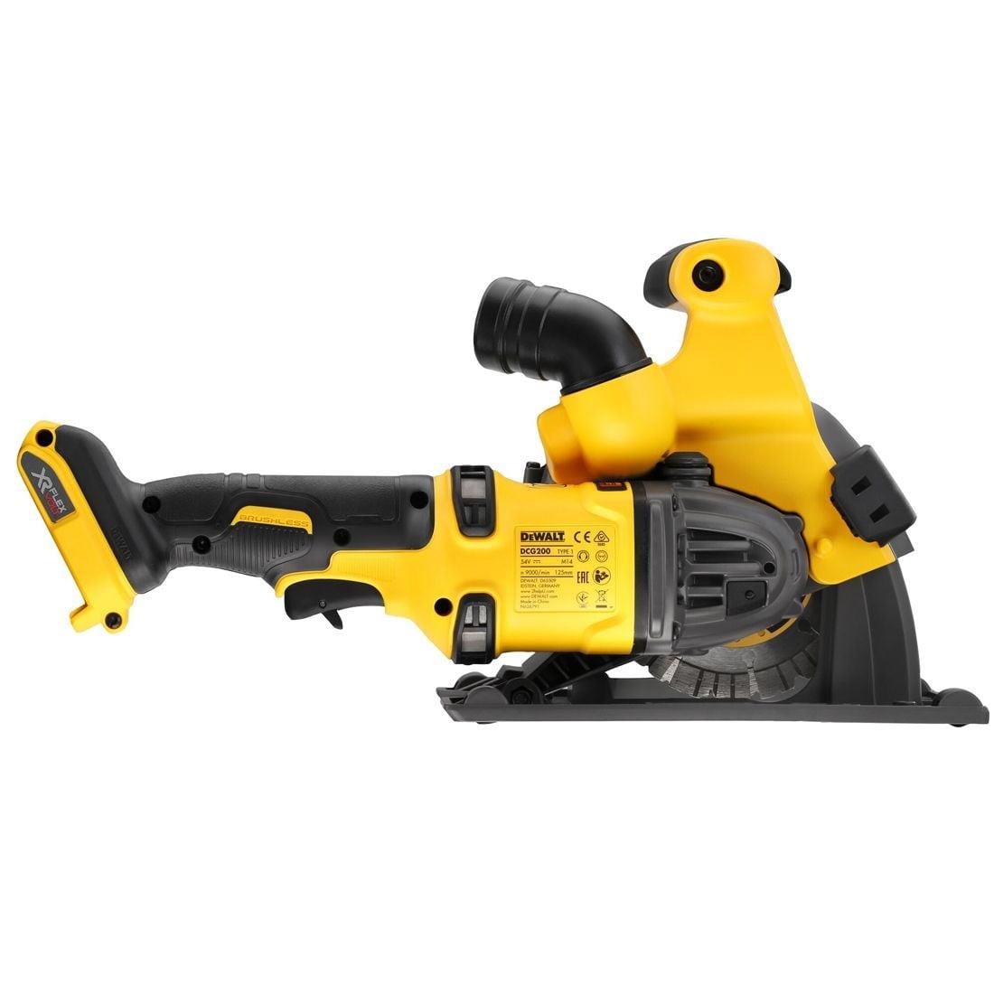 Dewalt DCG200NT-XJ 54V XR Flexvolt Brushless Wall Chaser With 1 x 9.0/3.0Ah Battery Charger & Case