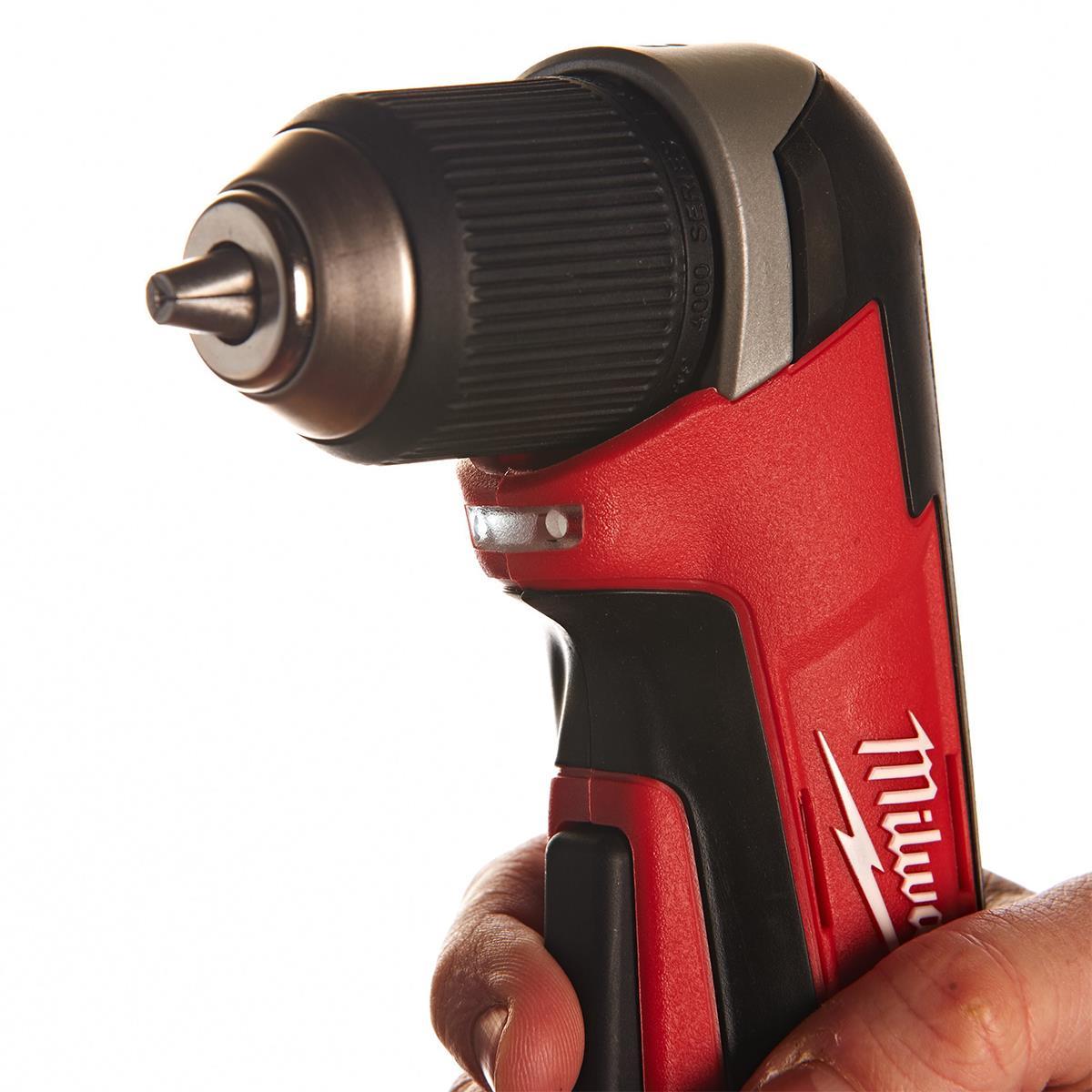 Milwaukee C12RAD-0 12V Sub Compact Right Angle Drill Body with 1 x 5.0Ah Battery & Charger