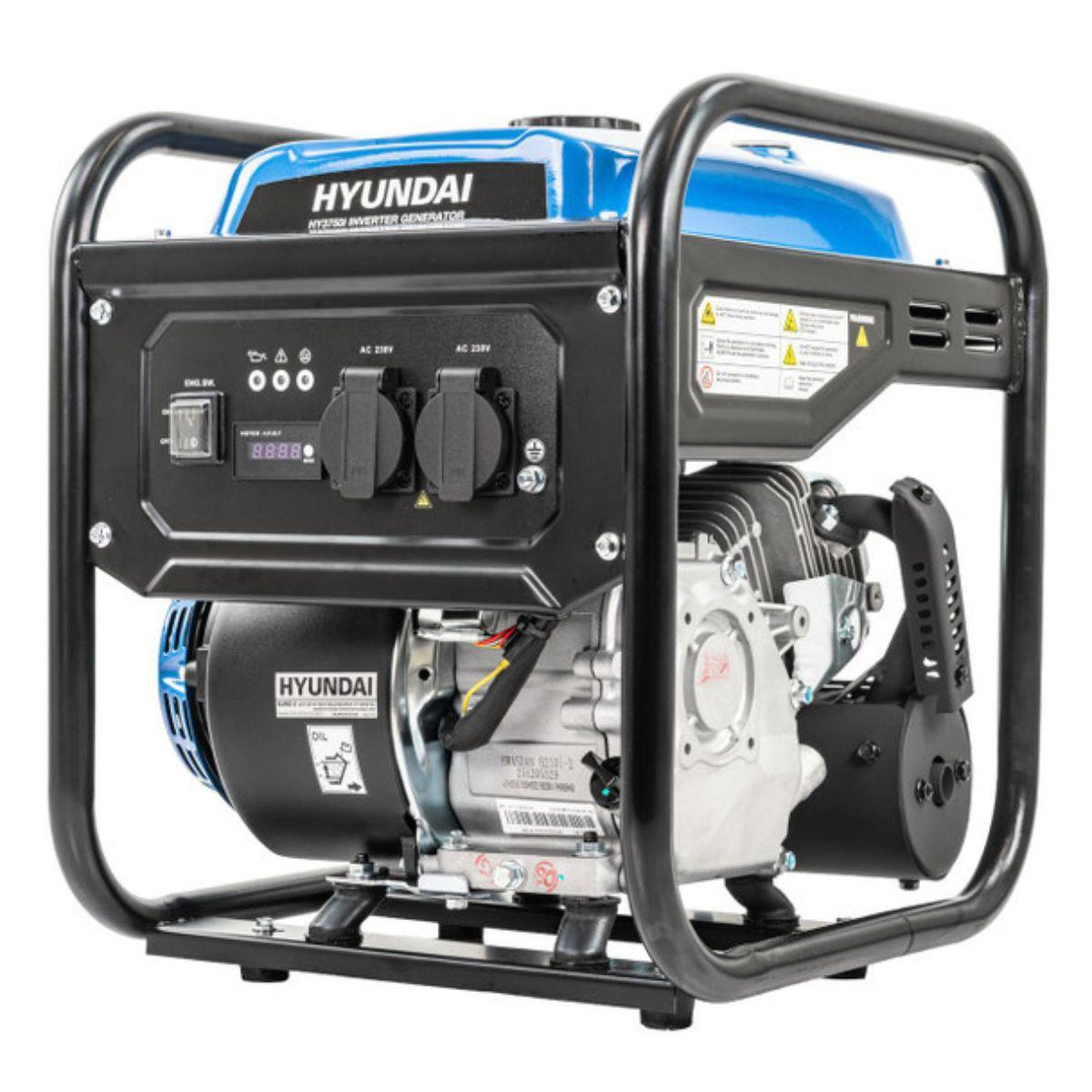 Hyundai HY3750i Inverter Open Framed Generator Recoil Start Pure Sine Wave 230V/3300W