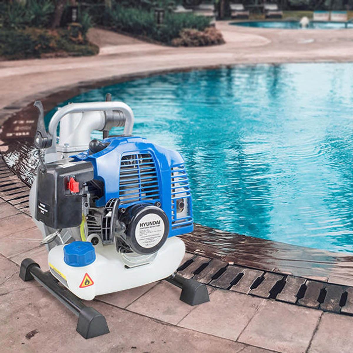 Hyundai HYWP4300X 35mm Petrol Clean Water Pump, Powerful 43cc 2-stroke & 250L/min Flow Rate