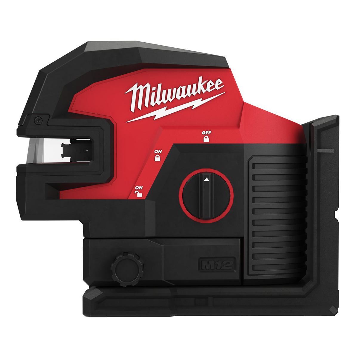 Milwaukee M12CLL4P-0C 12V Cross Line Laser with 1 x 5.0Ah Battery Charger & Case