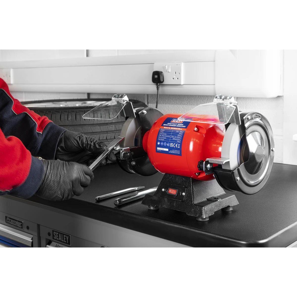 Sealey BG150XD/99 Heavy-Duty 150mm Bench Grinder 450W/230V