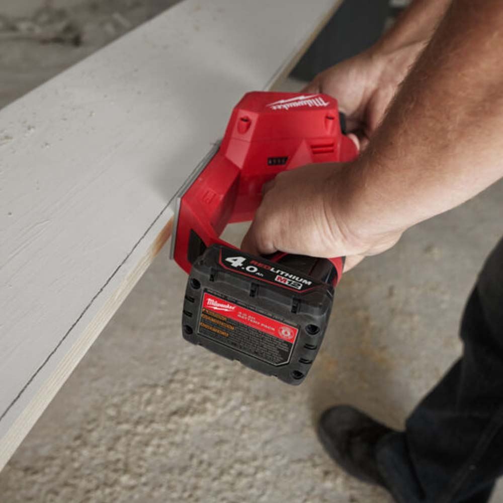 Milwaukee M12BLP-0X 12V Brushless 56mm Planer with 1 x 3.0Ah Battery Charger & Case