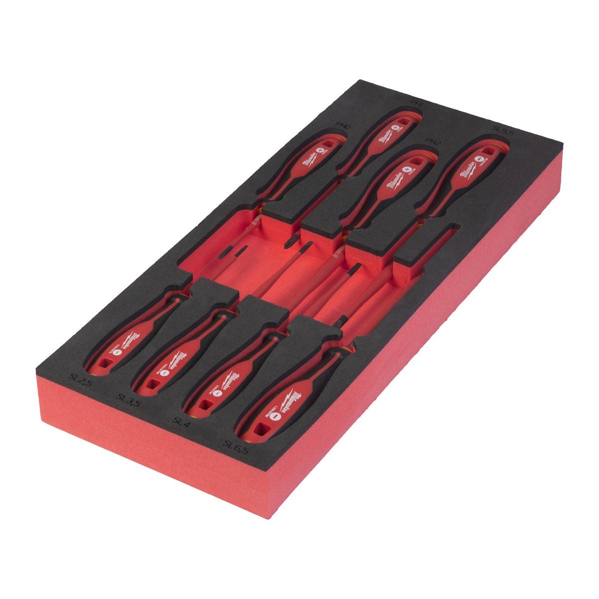 Milwaukee 8 Piece VDE Tri-Lobe Screwdriver Set in Foam Insert 4932493249