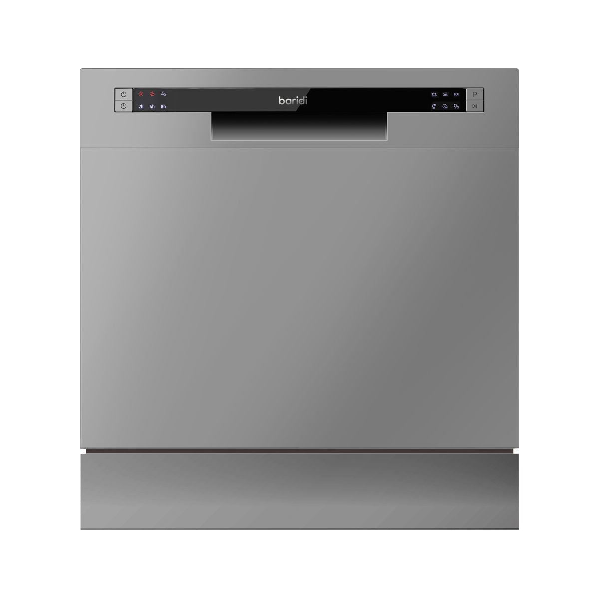 Sealey DH87 Baridi Tabletop Dishwasher 8 Place Settings 8L Capacity Silver 230V/1500W