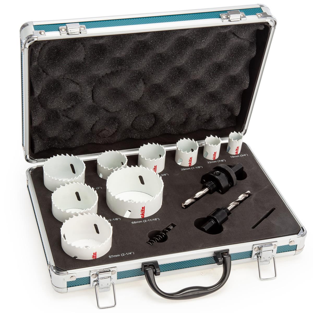 Makita Electricians Holesaw 12 Piece With Aluminium Case D-47282