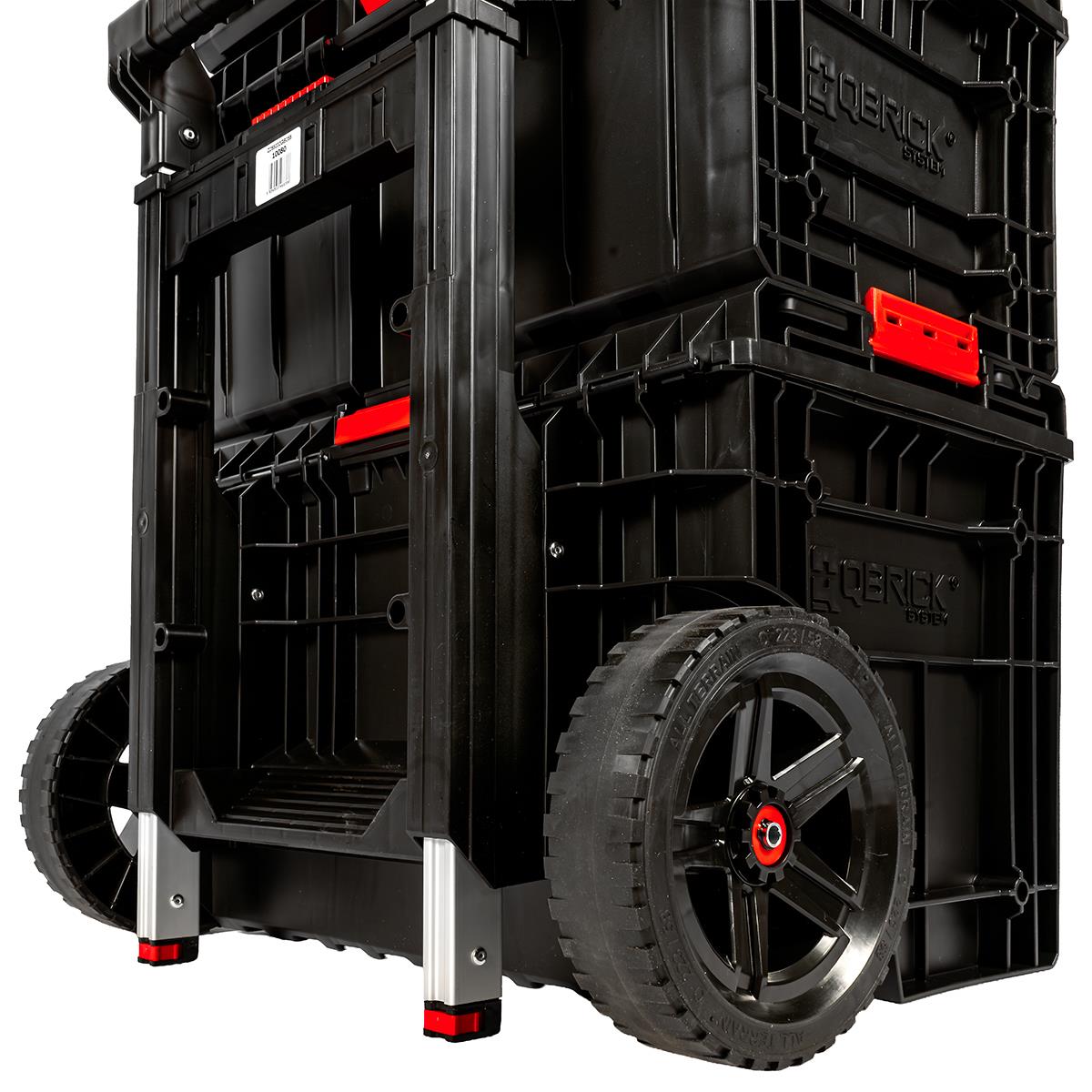 Excel Modular Stackable Tool Box Heavy Duty Mobile Storage 3 Piece Set with Wheels