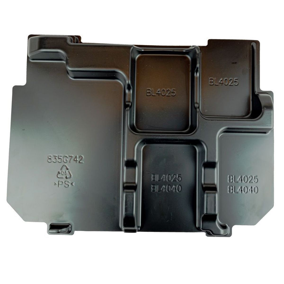 Makita 835G74-2 Inlay Tray for Makpac Case, XGT Battery & Charger