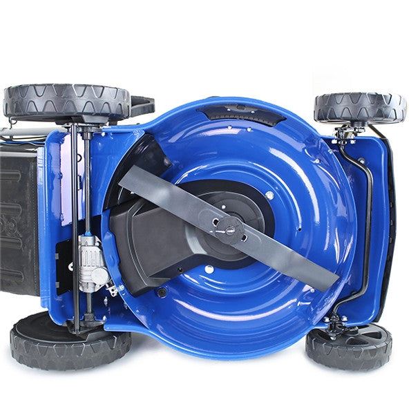 Hyundai HYM460SPE 46cm Electric-Start Self-Propelled Petrol Lawnmower Mulch, Rear & Side Discharge